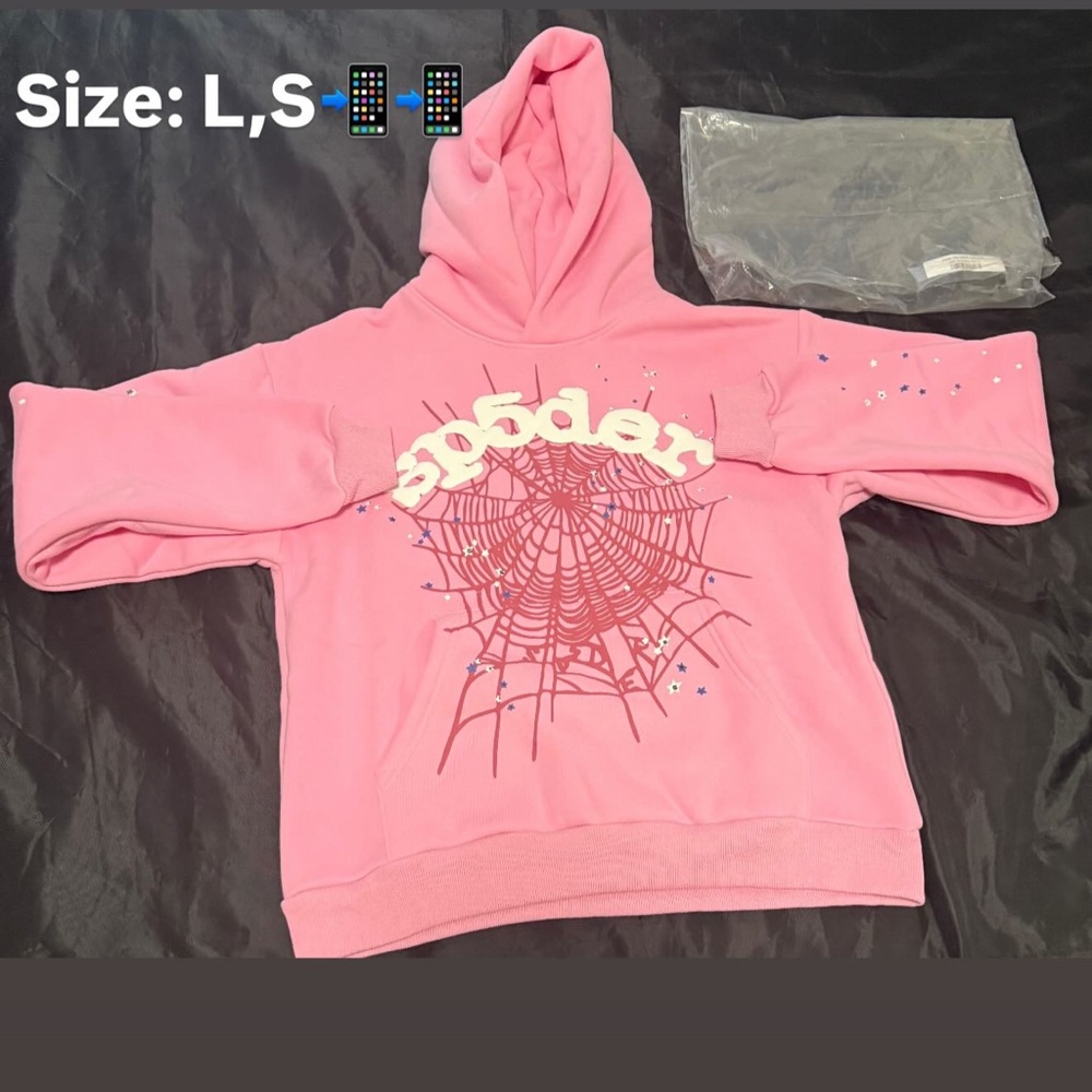 Pink Spider Graphic Men's Hoodie